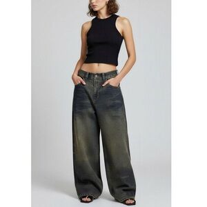 JADED LONDON Cinch XL Colossus Super Baggy Jeans, Rusted, W30